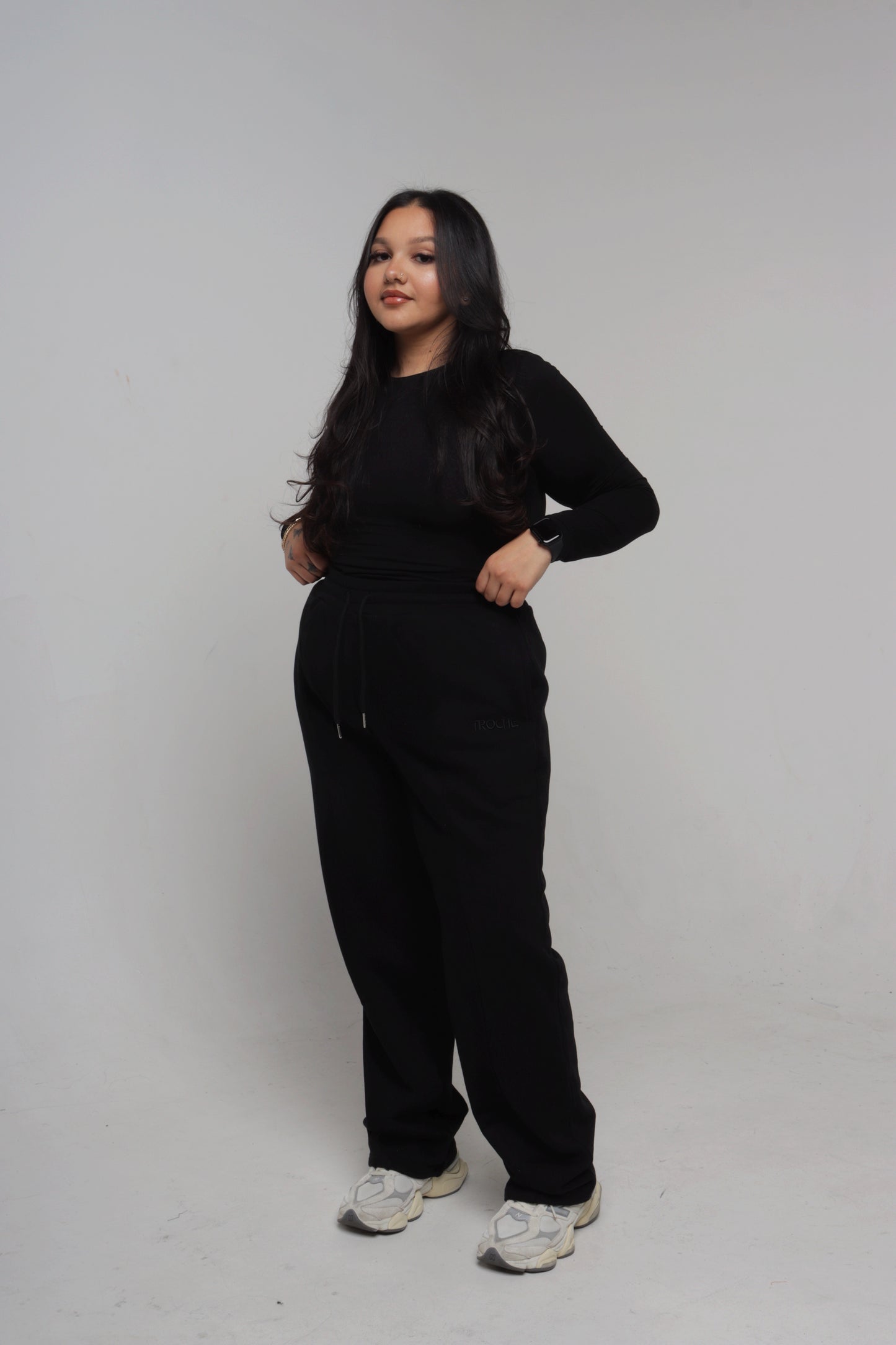 STRUCTURED FLEECE LINED PANT | ONYX