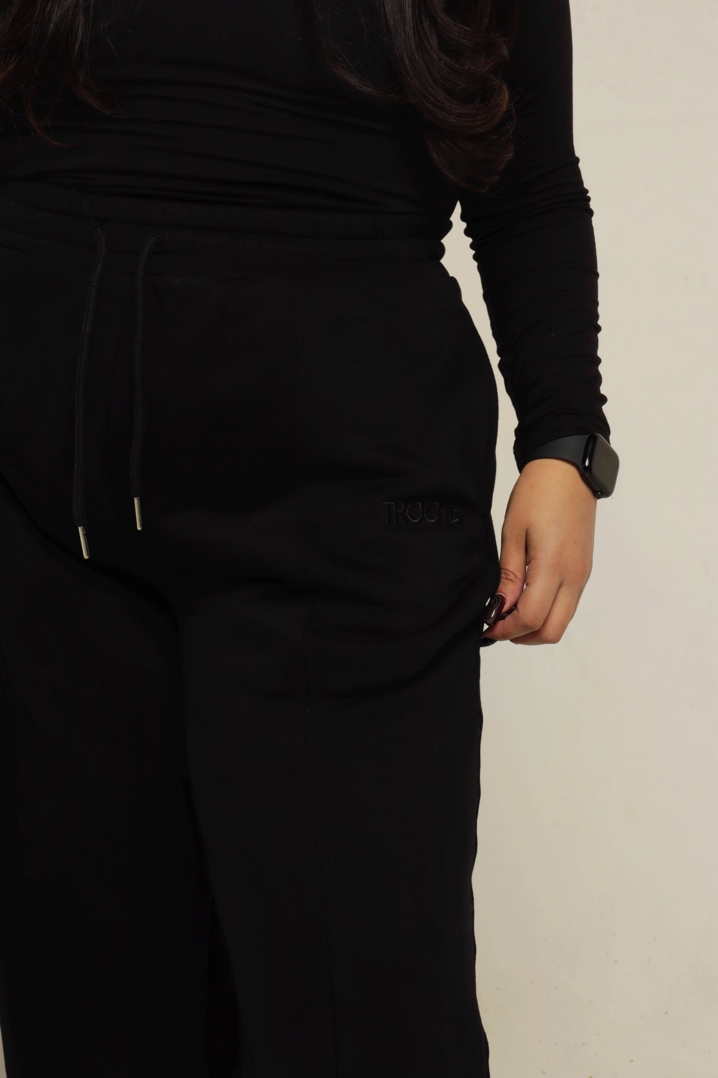 STRUCTURED FLEECE LINED PANT | ONYX